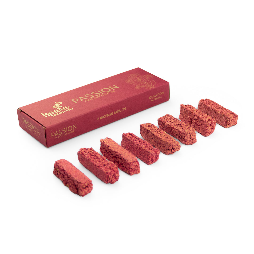 Passion - Palo Santo & Rose Incense Tablets – Haus Of Incense